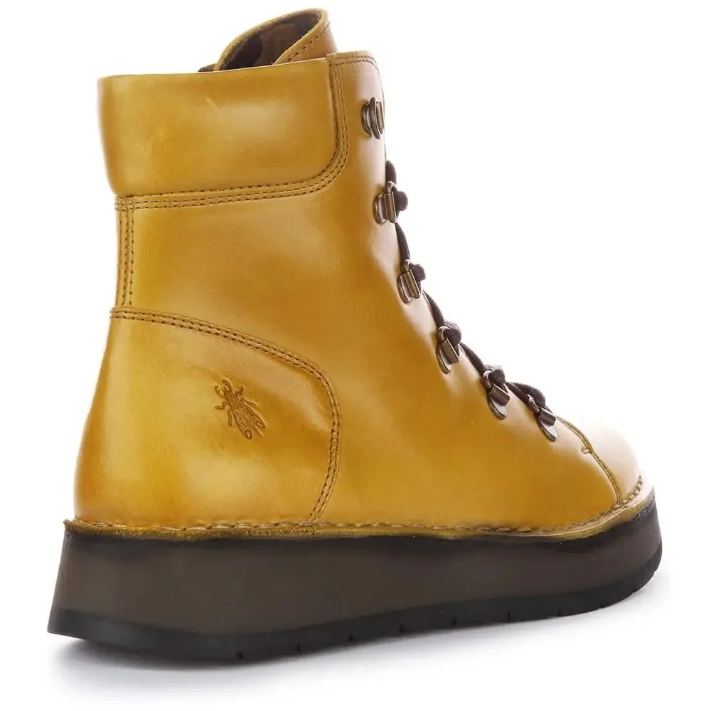 FLY LONDON WOMEN'S ROXY094FLY ANKLE BOOT, MUSTARD, 5 UK